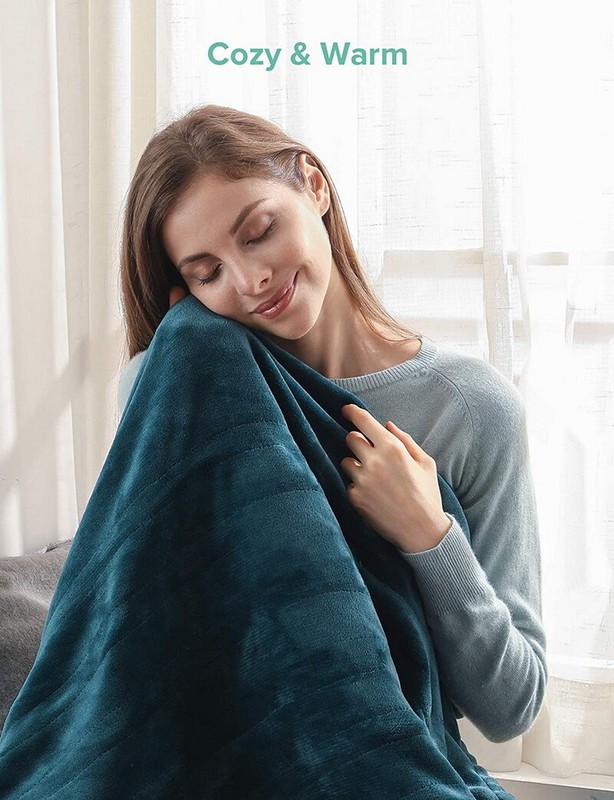 Sable BD038 Washable Electric Heated Blanket Throw 50"x60" (OPEN BOX) EPS20 gallery