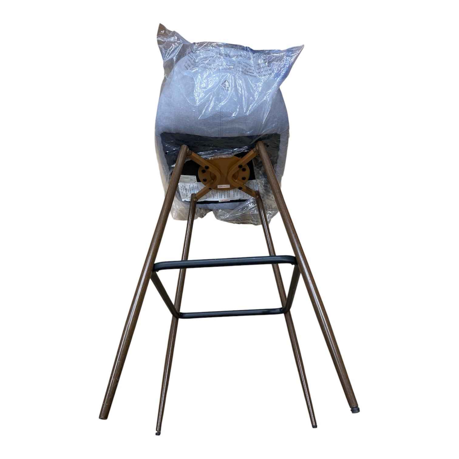 Light Gray Blue Bar Stool Height Counter Fabric Chair Kitchen Seat Dining. gallery