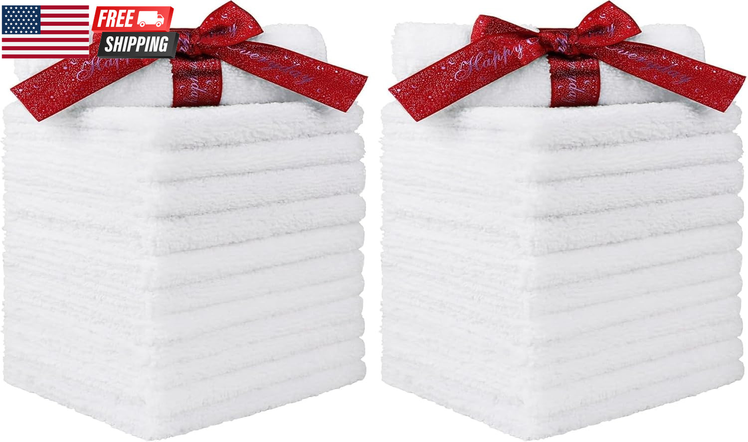 Wash Cloths, Quick Drying Face Towel for Showering, Super Absorbent Washcloths f gallery