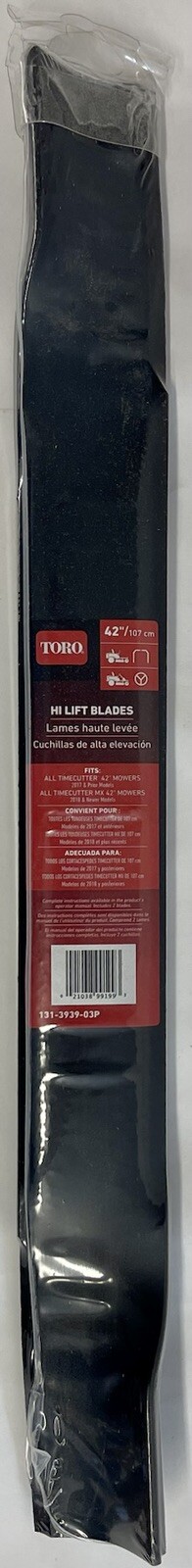 Toro 131-3939-03P Blade Kit for 42" Cut TimeCutter & TimeCutter MX 2-Pack gallery