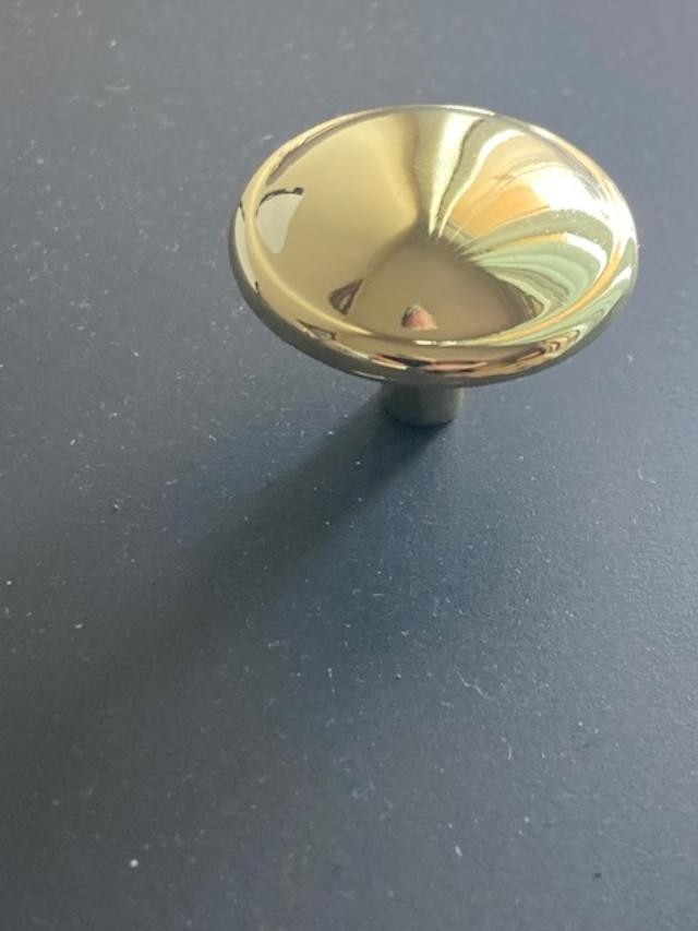 cabinet knobs round brass Box of 50 New Old Stock CLEARANCE gallery