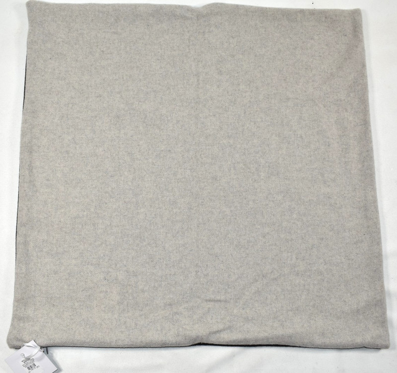 Williams Sonoma Reversible Double Solid Cashmere Pillow Cover Black 22x22 NEW gallery