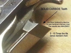 SOLID CARBIDE Chainsaw Chain 28” 21″ fits Husqvarna® 562XP, 572XP, 576XP *USA*