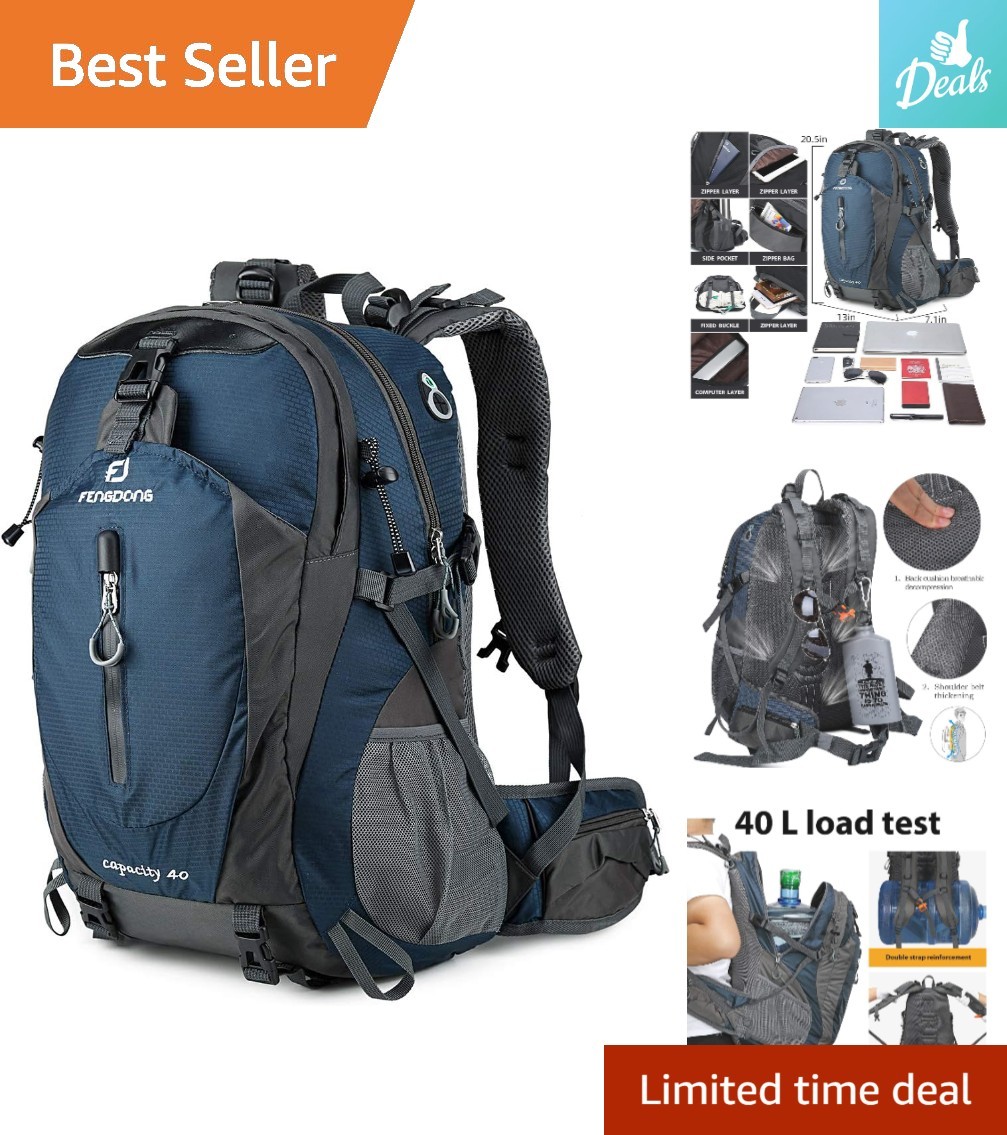Compact 40L Outdoor Backpack with Breathable Padding for Comfort & Versatility