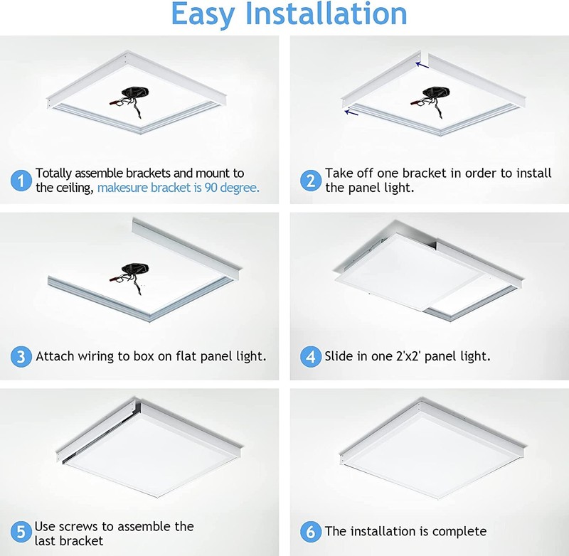1X4 FT Surface Mounted Frame Kits for Ceiling installation, 2.75"H gallery