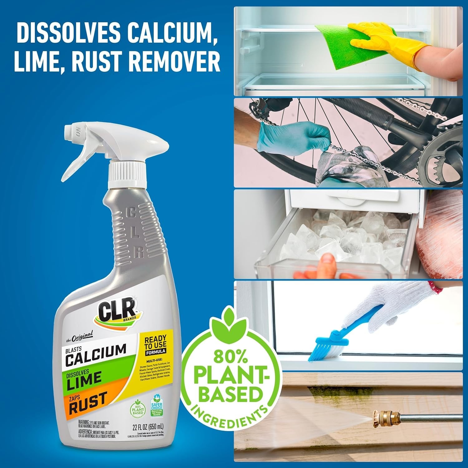 CLR Calcium Lime and Rust Remover EPA Safer Choice 22 oz Spray gallery