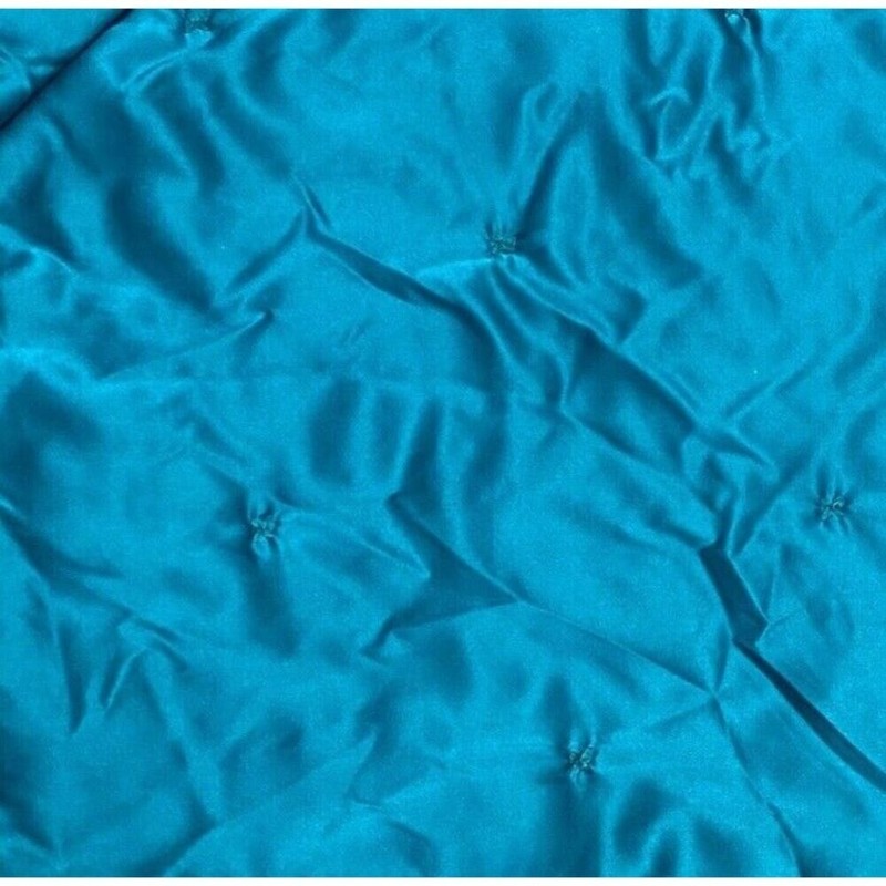 Opalhouse Comforter Velvet Tufted Quilted Twin XL Teal Blue Green Boho Chic gallery