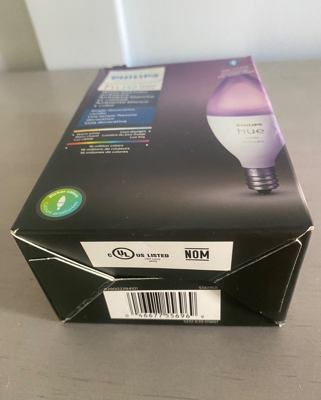 GENUINE Philips Hue E12 Bluetooth 50W Smart LED Bulb - White and Color Ambiance gallery