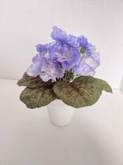 ARTIFICIAL 6″ Miniature African Violet – BLUE