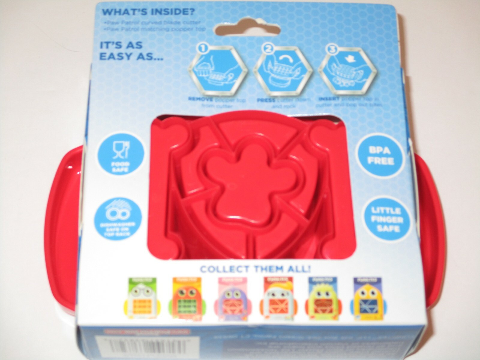 Funbites Bite Sized Food Cutter - Paw Patrol or Squares, BPA Free Kids Love Them gallery