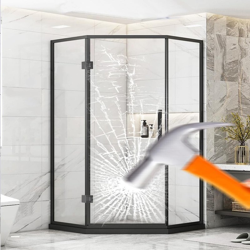 4Mil Security Window Film Clear Self-Adhesive Anti Shatter Glass UV Protection gallery