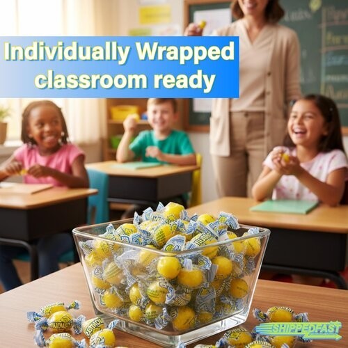 Lemon Candy Hard Candies Individually Wrapped Heads Bulk Natural Flavor 1lb 16oz gallery