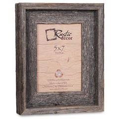 5×7-2″ Wide Signature Reclaimed Rustic Barn Wood Picture Frame