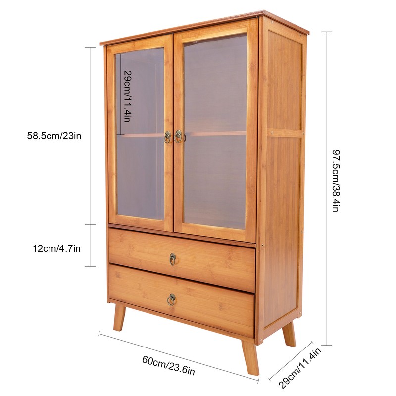Accent Storage Cabinet with 2 Doors Buffet & Sideboard Decorative Cabinet gallery