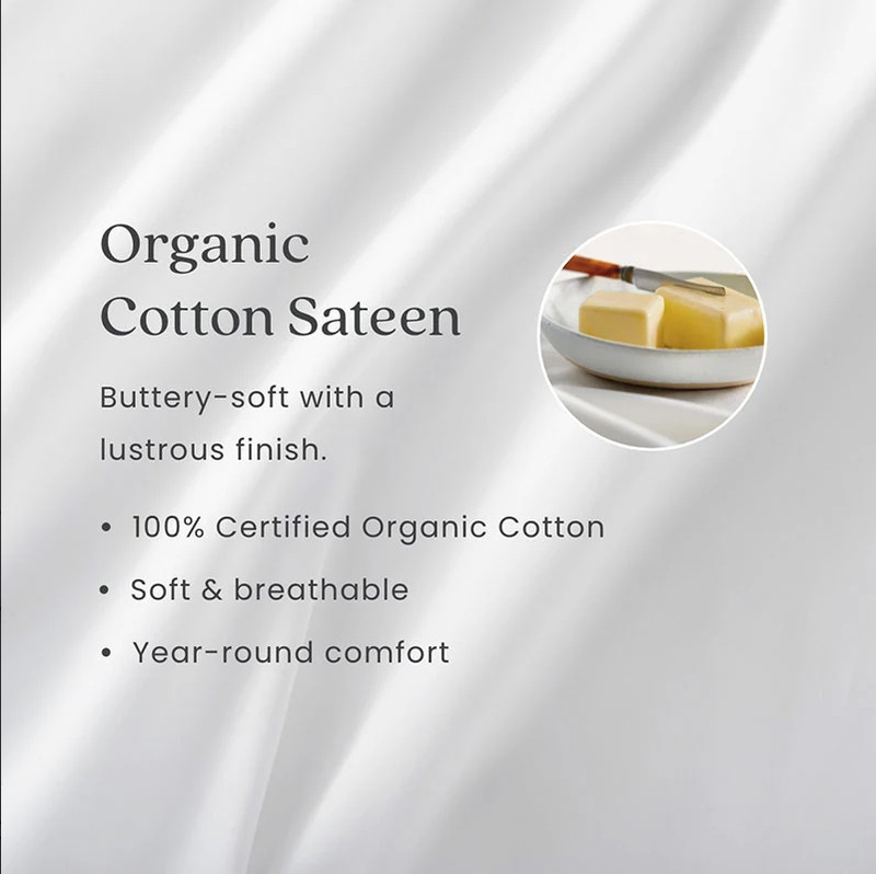 Legends Hotel™ Premium Smooth Organic Cotton Sateen Bed Sheet Set gallery