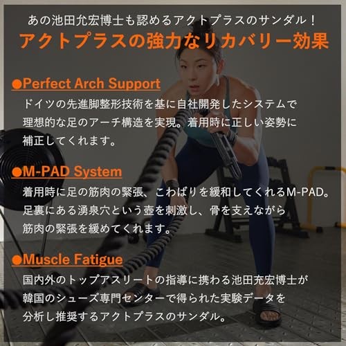 Actplus BODY ALIGNMENT+ SLIDE SN Recovery Sandals Natural Sand 25.0 cmfrom JP gallery