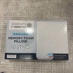 Serenity by Tempur-Pedic Cooling Memory Foam Pillow. New/Open Box. Standard Size