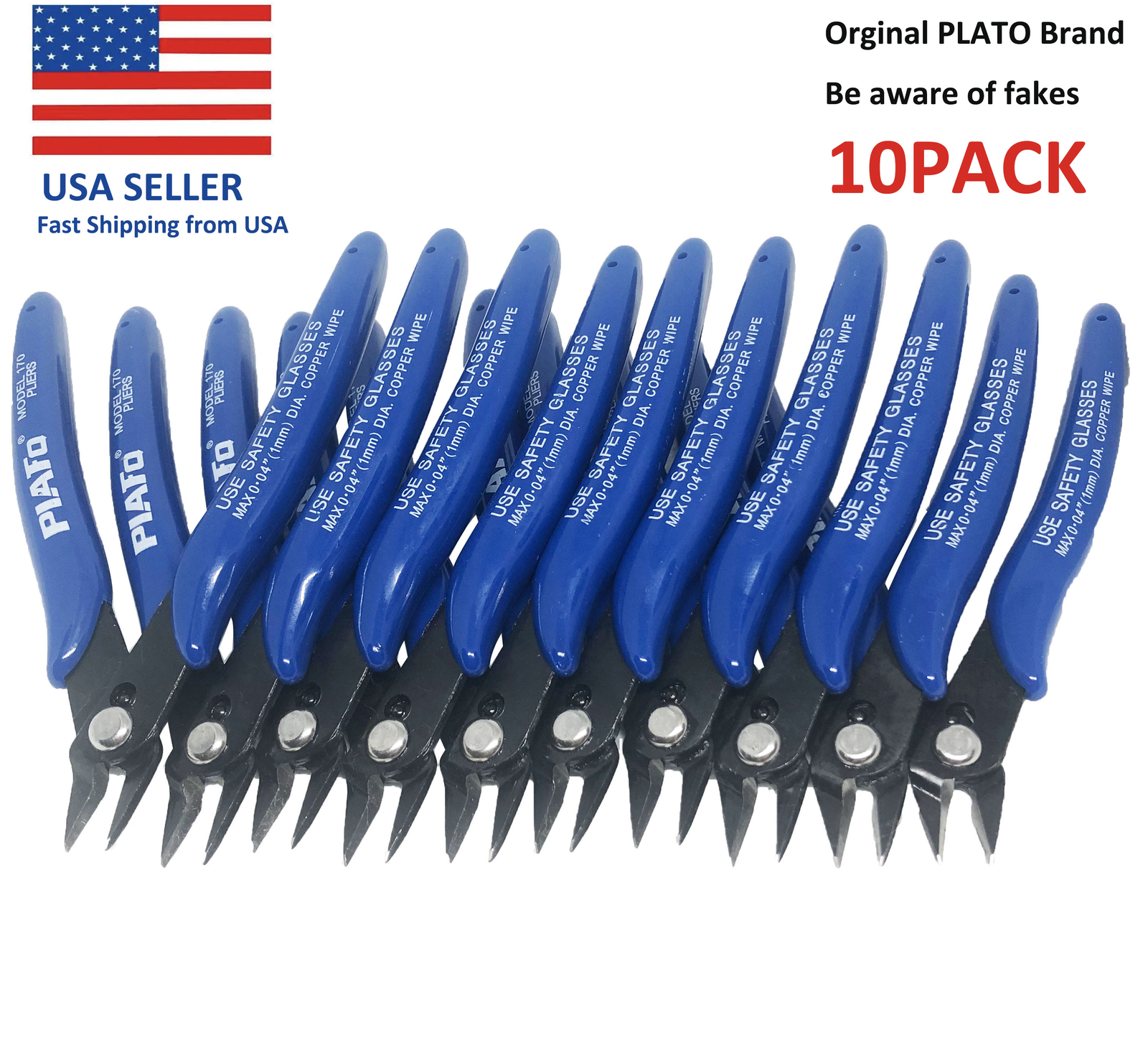 1/5/10PCS Plato 170 Flush Wire Cable Cutter Side Cutting Plier Nippers DIY Tool gallery