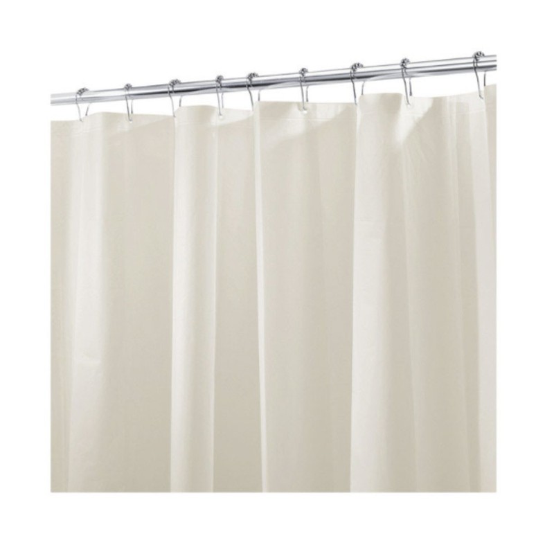 iDesign 72 in. H X 72 in. W Beige Solid Shower Curtain Liner PEVA (4-PACK) gallery