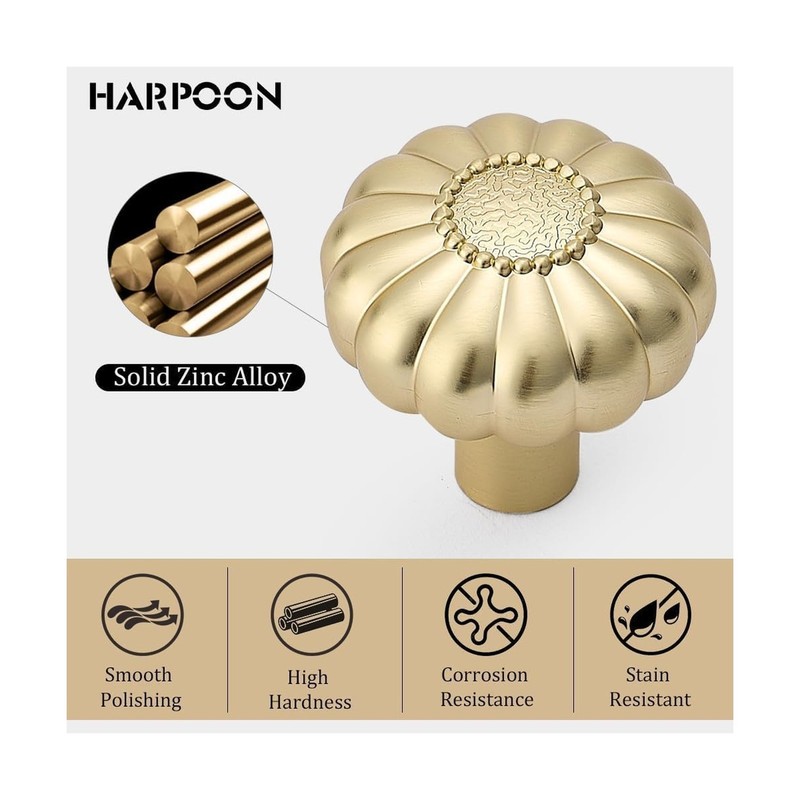 HARPOON 10 Pack Cabinet Knobs, Vintage Round Knob, Kitchen Bar ... USA FAST SHIP gallery