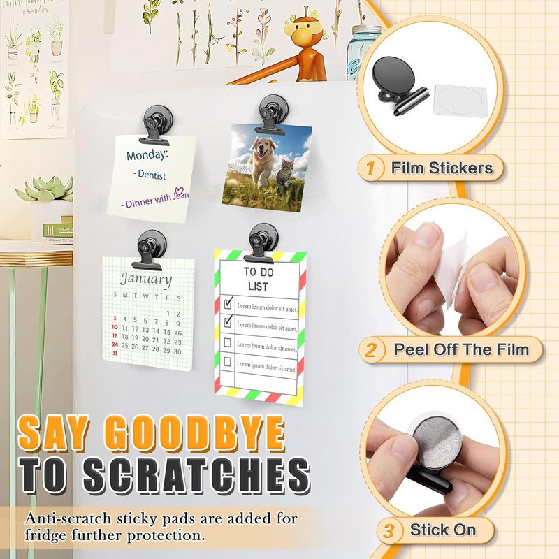 12Pack Fridge Magnets Refrigerator Magnets Magnetic Clips Heavy Duty Detailed Li gallery