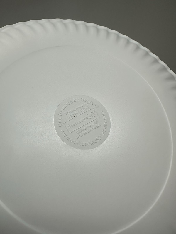 4 Melamine One Hundred 80 Degrees Plates 7.5" Faux Paper Picnic Ants Reusable gallery