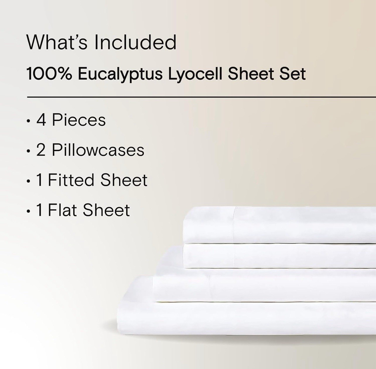 Sijo AiryWeight Tencel Sheet Set, 100% Lyocell Derived From Eucalyptus, ( King) gallery
