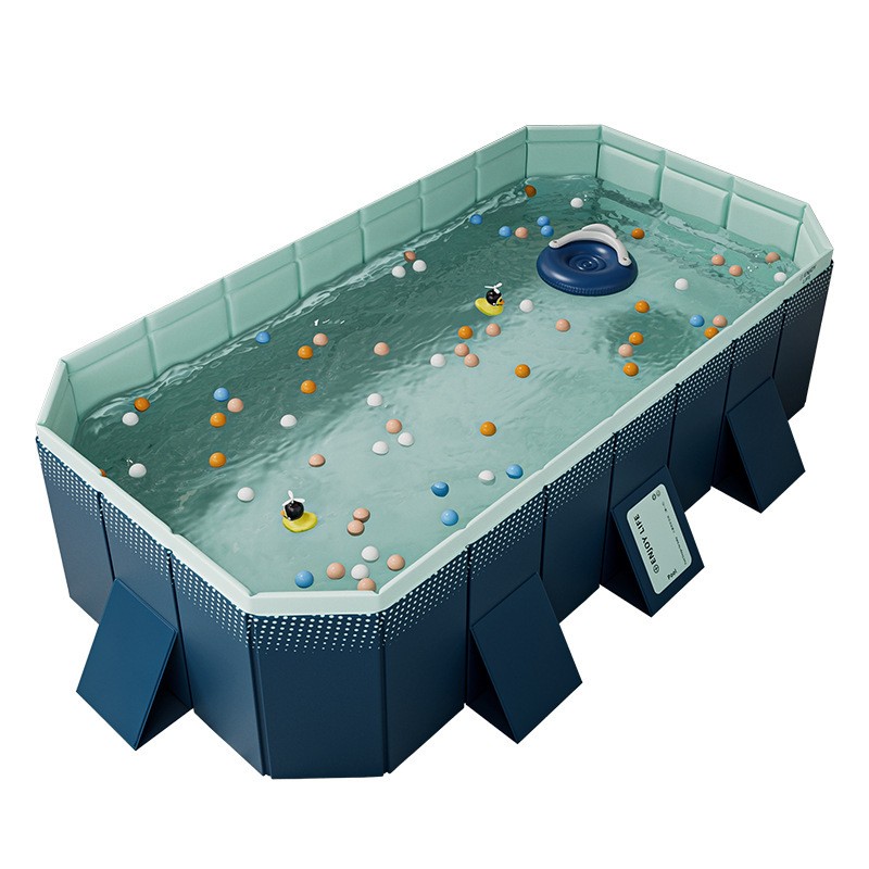 3M Swimming Pool Large Rectangular Foldable Adult Kiddie Above Ground Outdoor gallery