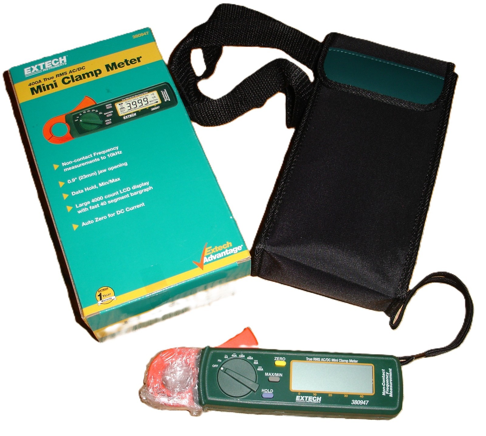 Extech 380947 - 400A True RMS AC/DC Mini Clamp Meter (Fits in your pocket !) gallery