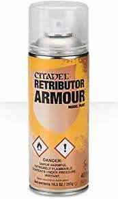 Games Workshop Citadel: RETRIBUTOR ARMOUR SPRAY (NAS) gallery