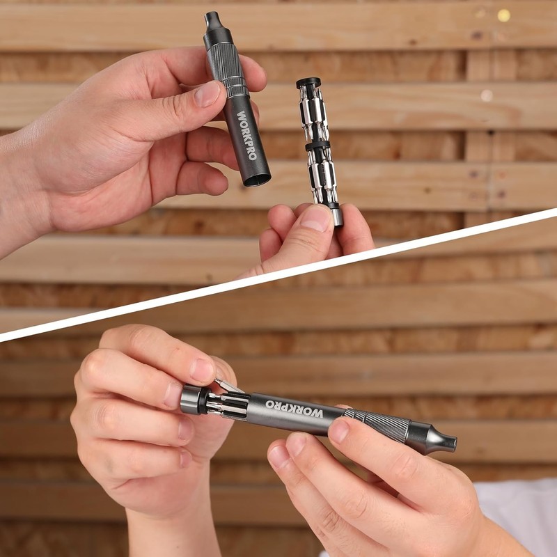 WORKPRO 24 in 1 Multi Bit Mini Screwdriver Set Magnetic Manual Pen Screwdrivers gallery