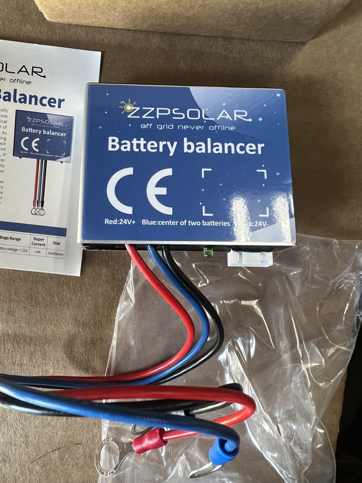 ZZP Solar 24V Voltage Battery Balancer Equalizer AGM Lead Acid Lithium gallery