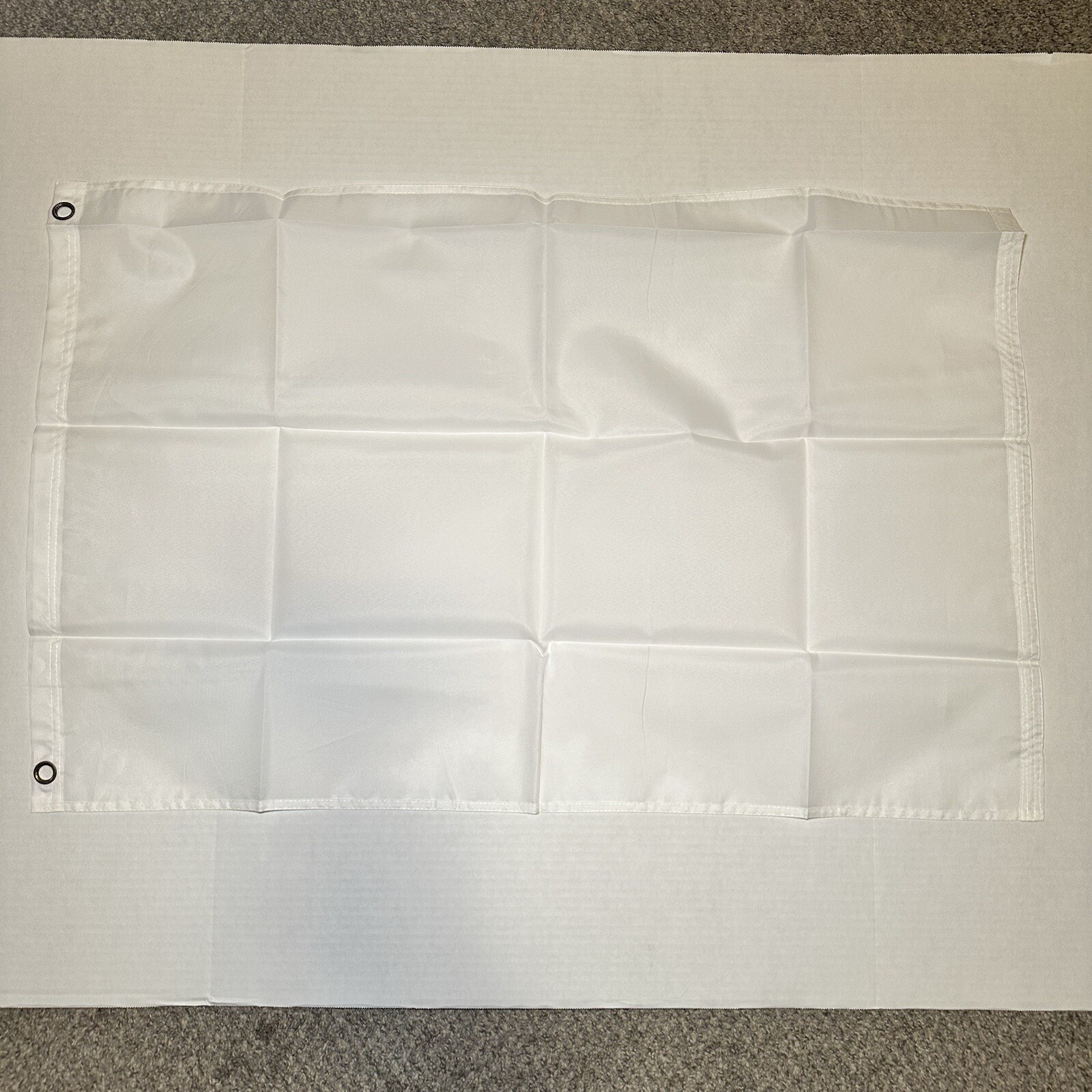 New Plain White Flag Race Banner 2x3 ft. Racing Solid gallery