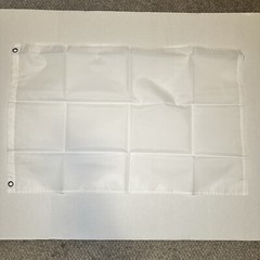 New Plain White Flag Race Banner 2×3 ft. Racing Solid