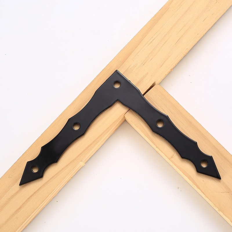 Decorative Corner Brackets, 10pcs Barn Door Sliding Door L-Shape Corner Brace... gallery