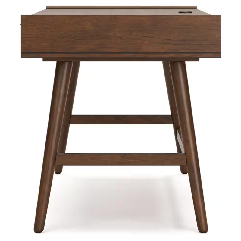 Lyncott 60 In. Rectangular Brown Wood Desk with 3 Drawer gallery