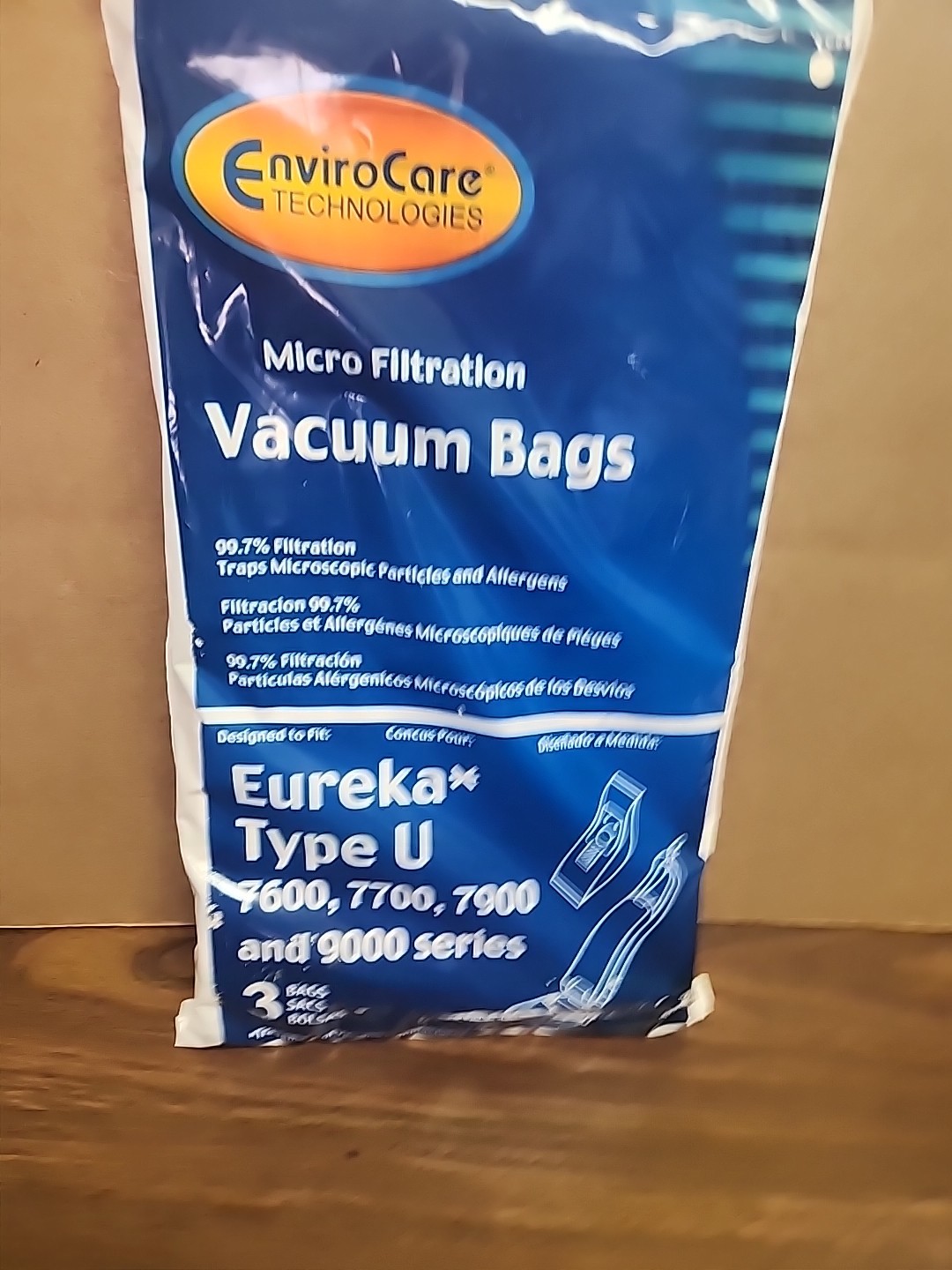 Eureka Vacuum Bags Micro Filtration Type U 99.7% Filtration Enviro Care NEW gallery