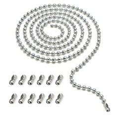Ceiling Fan Pull Chain Extension 120 Inch Ball Chain 3mm 12 Connectors Rust Proo