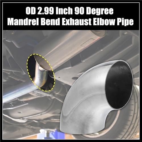 2pcs OD 3 Inch 90 Degree Mandrel Bend Elbow SS304 Stainless Steel Bend Tube gallery