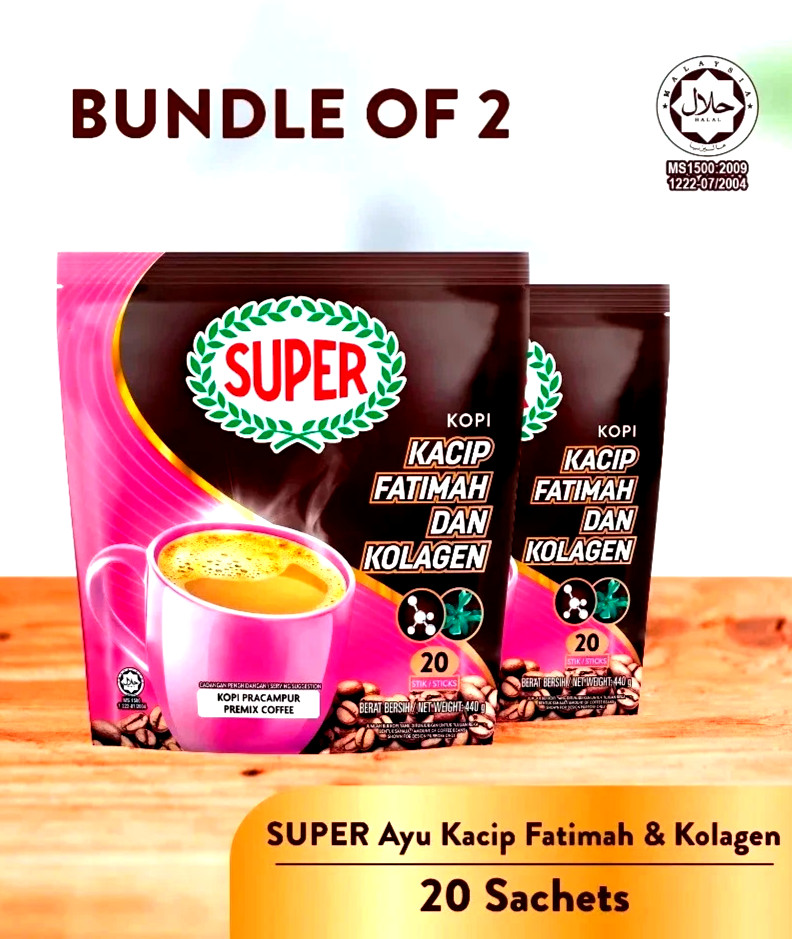 Super Power 5-In-1 Instant Coffee with Collagen 20 Sticks x 22g (Pack of 2)~2027 gallery