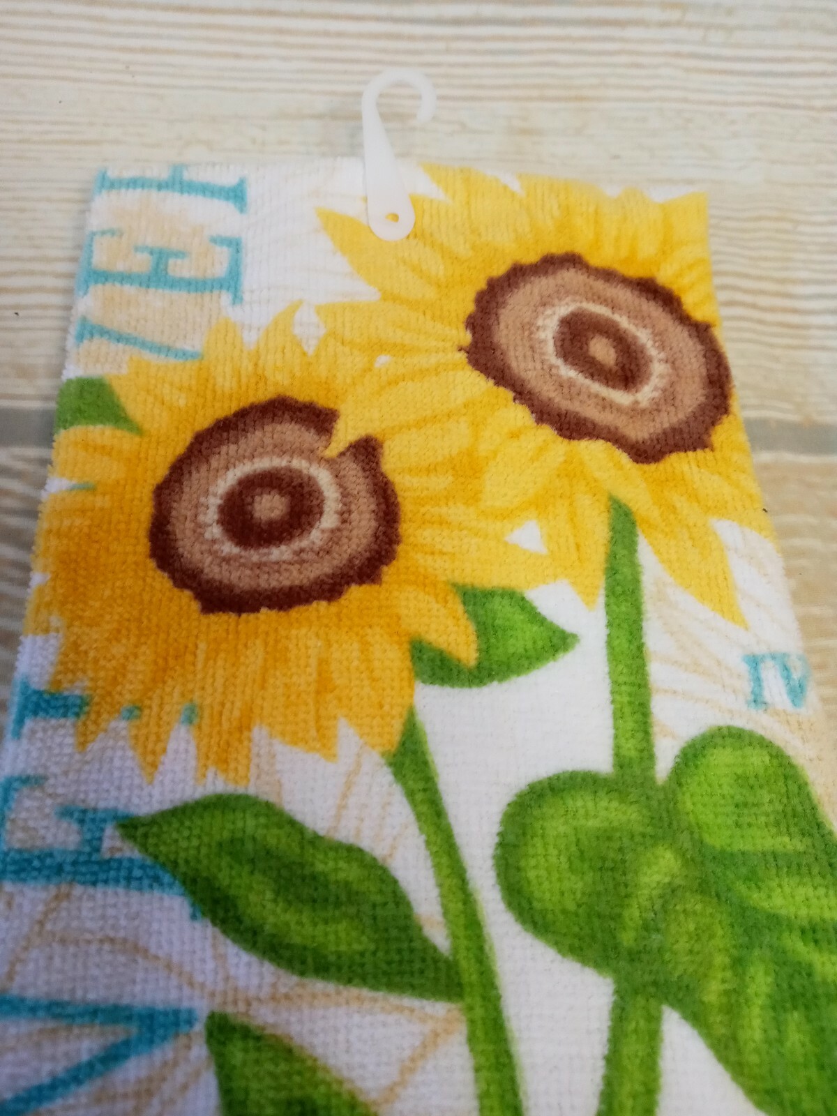 New! Bold Sunflower Kitchen Dish Towel Fall Spring Floral Farmhouse Summer ~ gallery