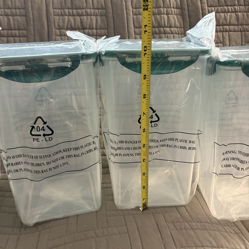 Lock & Lock Food Storage Container 4L / 135OZ /4.2QT Green Lock N Lock Set of 4 gallery