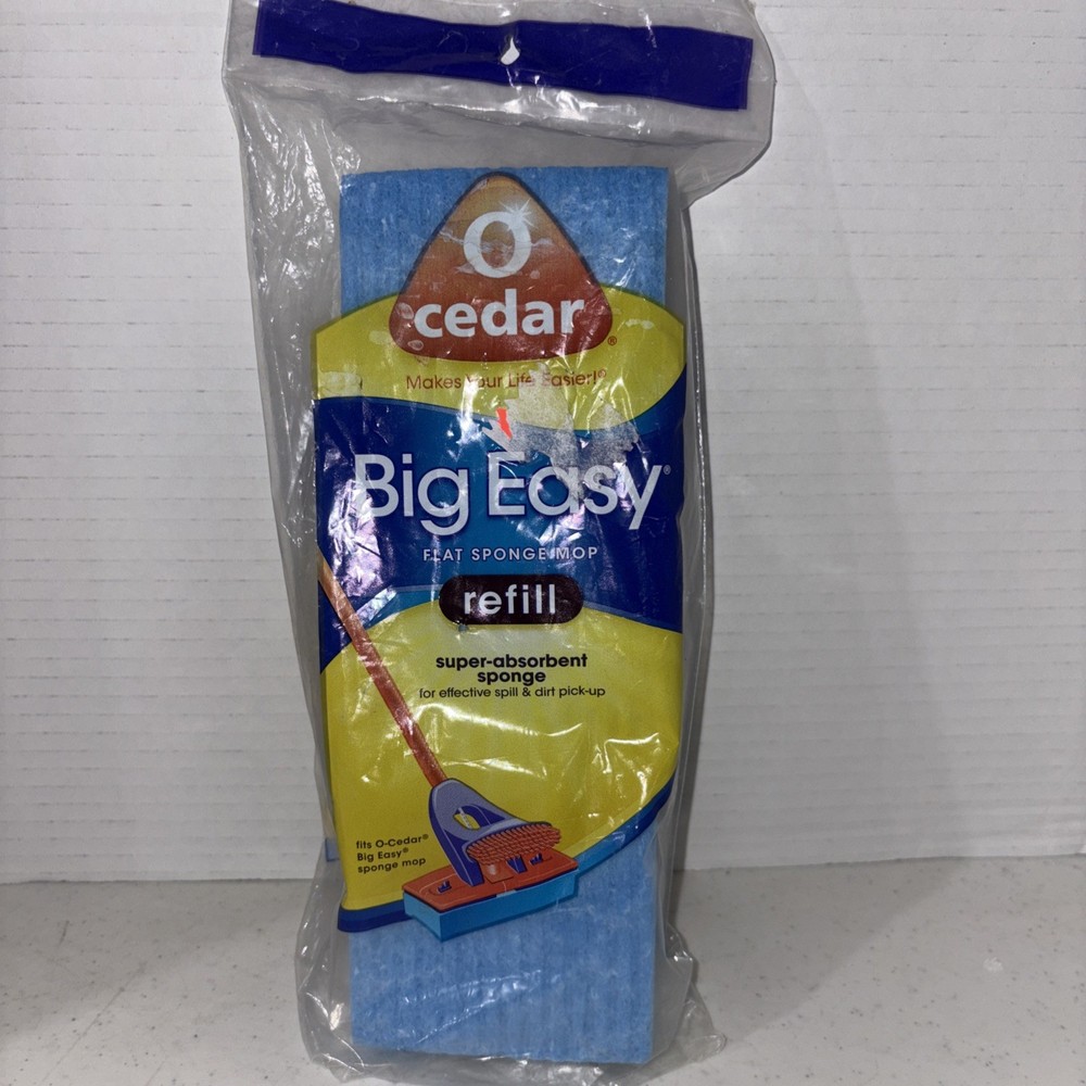 O Cedar Big Easy Flat Sponge Mop Refill Super Absorbent Sponge