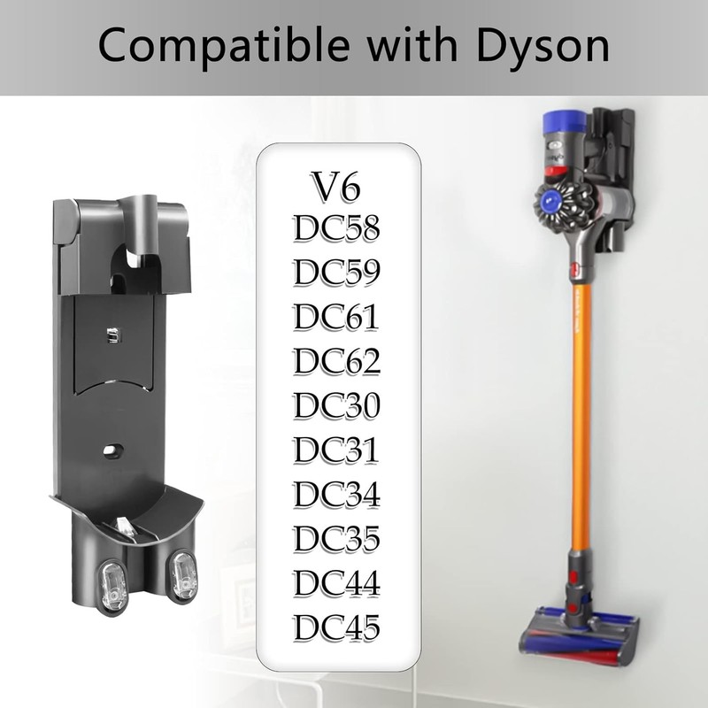 Charging Dock Station - Wall Mount Accessories for Dyson Vacuum Cleaner V6 gallery