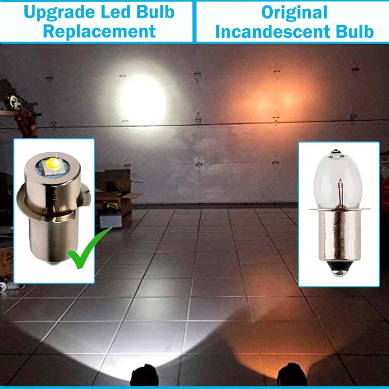 HQRP 3W 6-24V High Brightness Conversion LED Bulb Power Tool Torch Flashlight gallery
