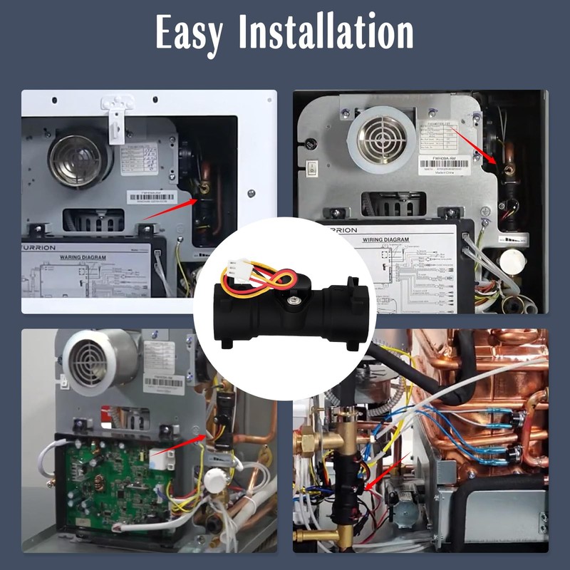 Water Flow Sensor Compatible with CAMPLUX Ranein Recpro Girard FOGATTI Gray gallery
