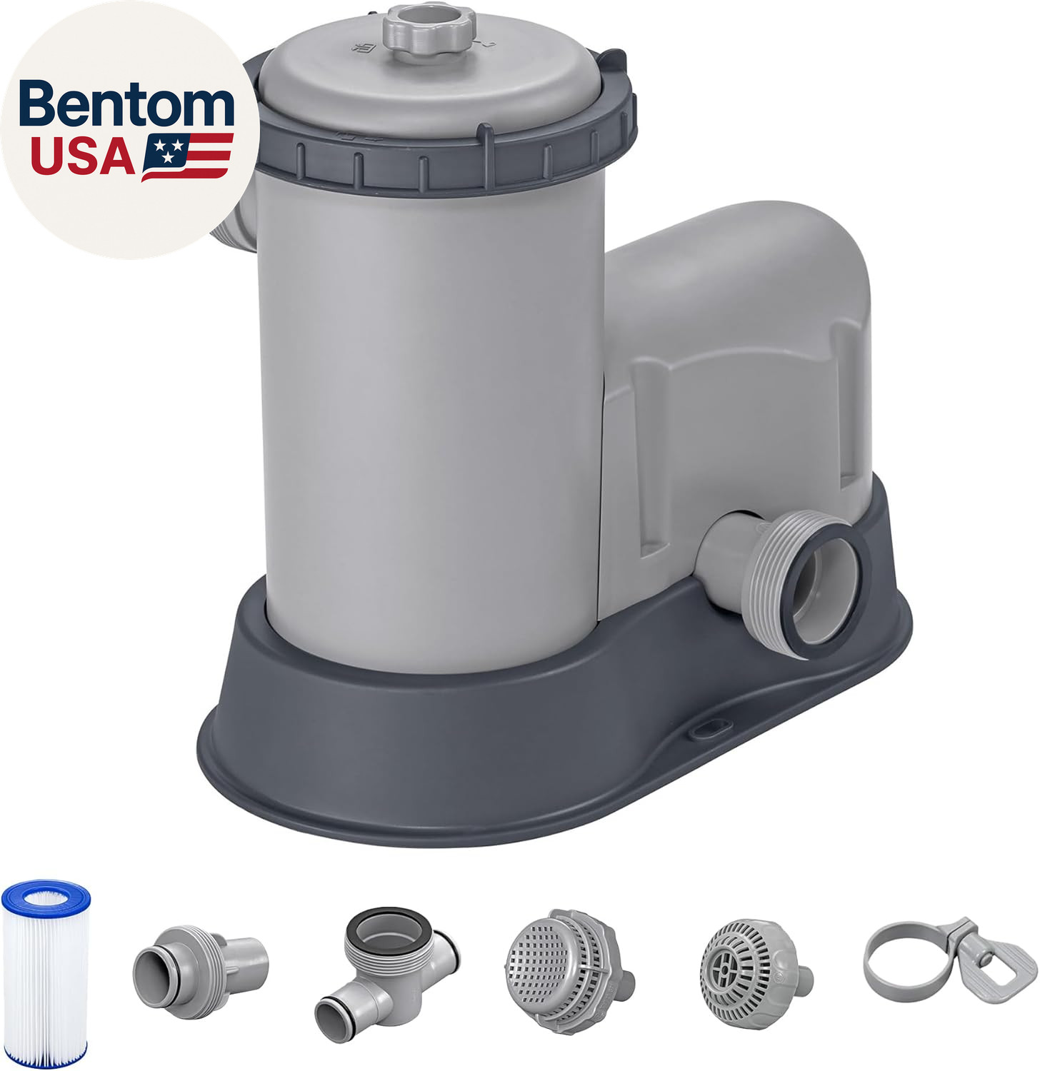 1,500 GPH Filter Pump for above Ground Swimming Pool with Type III A/C Cartridge gallery
