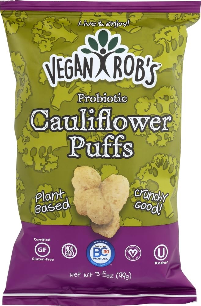 Plant Based Probiotic Cauliflower Puffs Certified Gluten Free Kosher(OU) Kosh... gallery