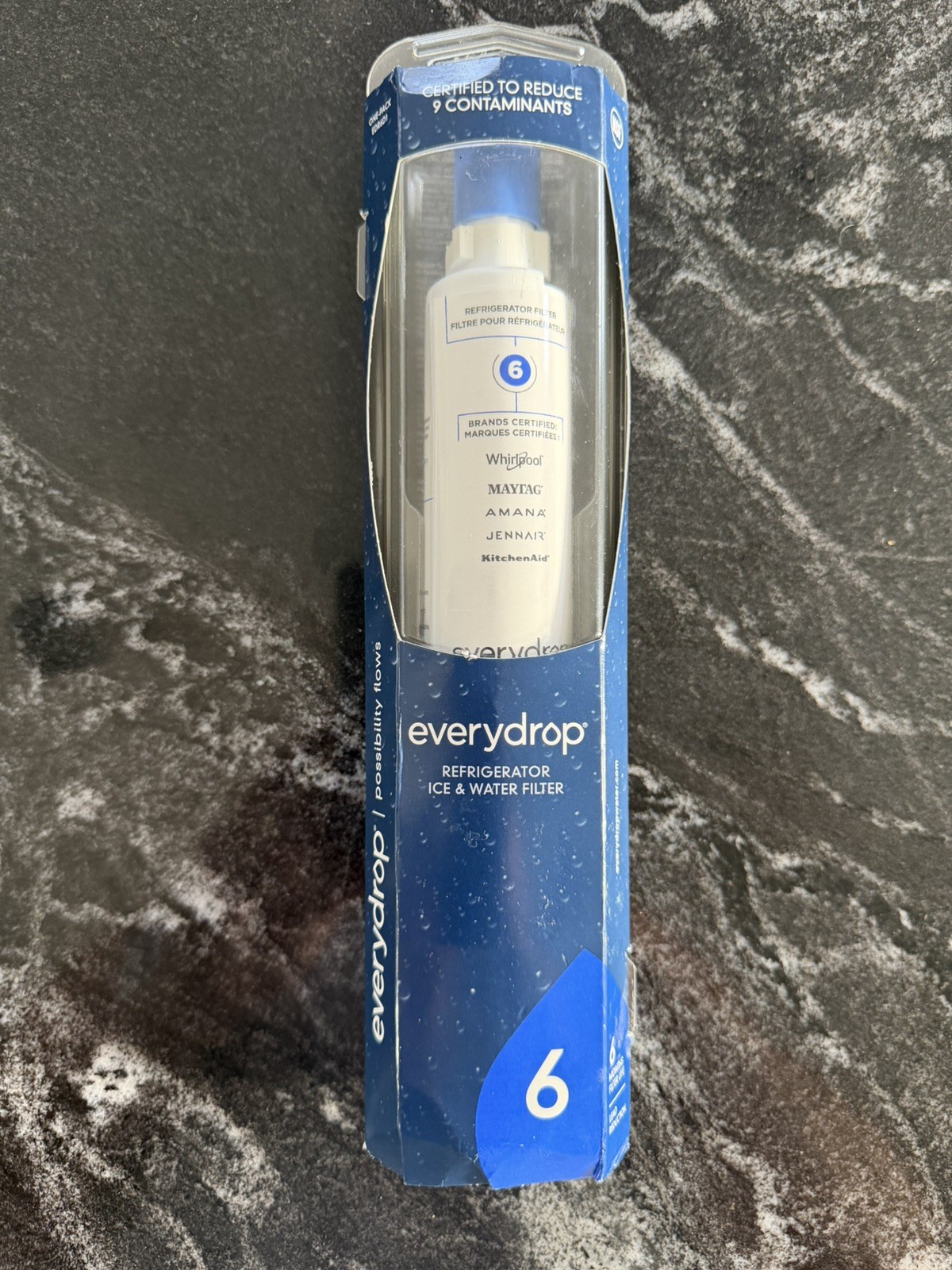 Everydrop by Whirlpool Ice and Water Refrigerator Filter 6 EDR6D1 Single Row gallery