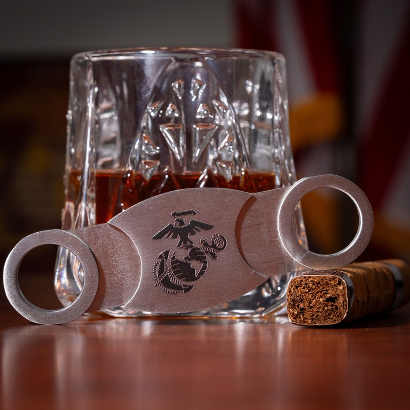 Marine Corps Cigar Cutter - Closed back design gallery